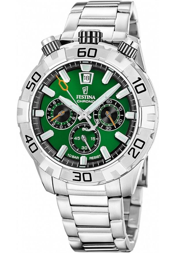 Zegarek męski Festina F20743-2 srebrny. Kolor: srebrny