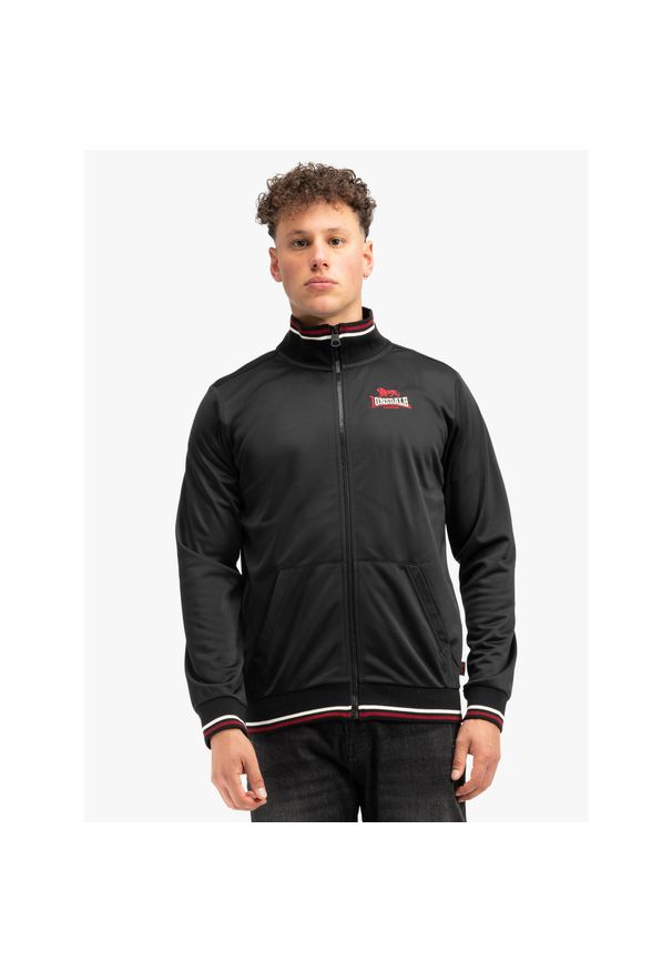 Kurtka dresowa w klasycznym kroju Lonsdale Irthing. Kolor: wielokolorowy, czarny, czerwony. Materiał: dresówka. Styl: klasyczny