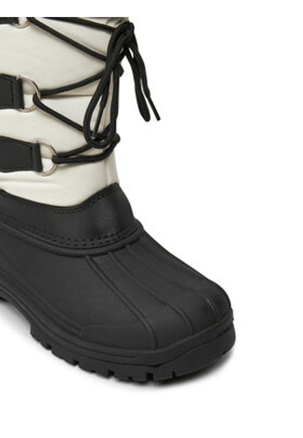 Vertigo Alpes Śniegowce Nougat Biały. Kolor: biały. Materiał: skóra