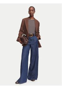 Weekend Max Mara Marynarka Asta 2625046031 Brązowy Regular Fit. Kolor: brązowy. Materiał: wełna #4