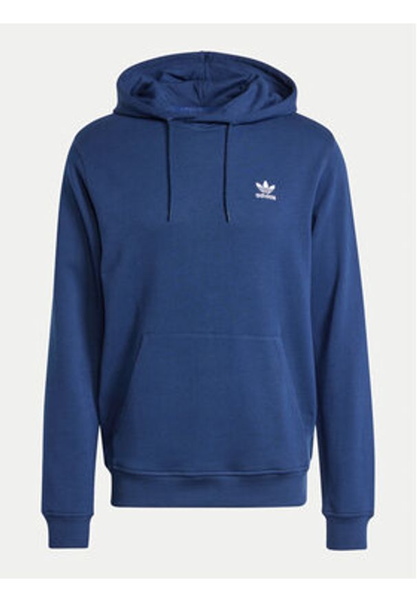 Adidas - adidas Bluza Trefoil Essentials IX7668 Granatowy Regular Fit. Kolor: niebieski. Materiał: bawełna