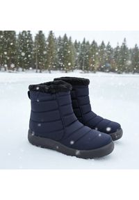 NEWS - Śniegowce wodoodporne na zamek granatowe News 1467. Zapięcie: zamek. Kolor: niebieski. Materiał: materiał #1