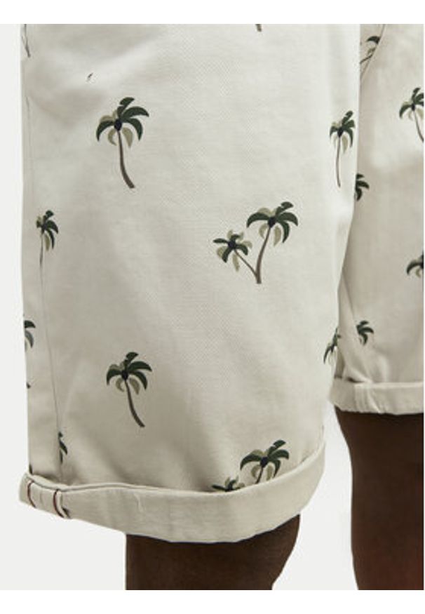 Jack & Jones - Jack&Jones Szorty materiałowe Bowie 12230336 Beżowy Regular Fit. Kolor: beżowy. Materiał: bawełna