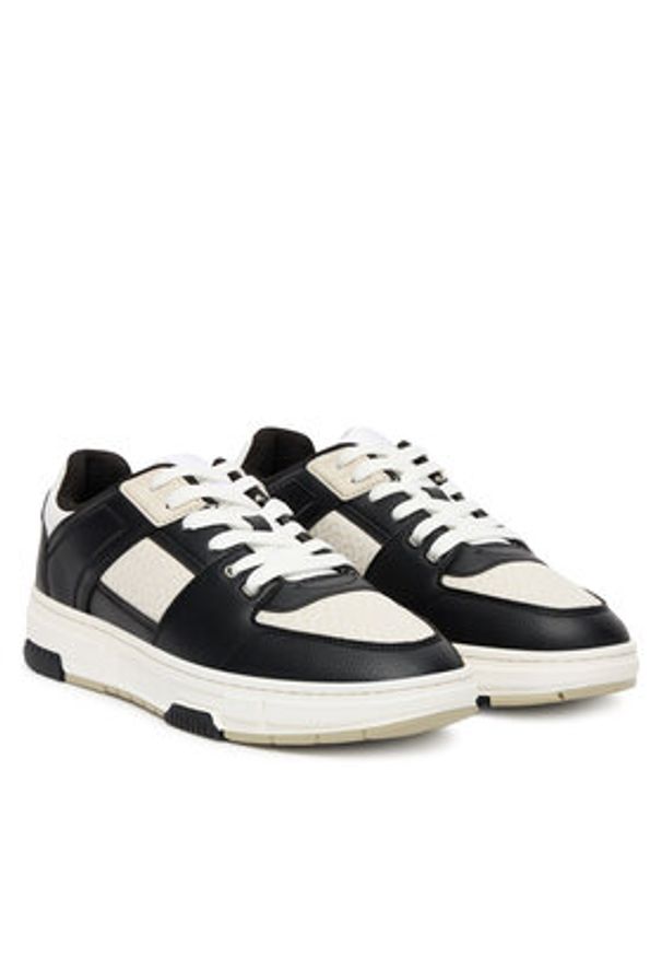 Hugo - HUGO Sneakersy Yarrow 50548544 Szary. Kolor: szary. Materiał: skóra