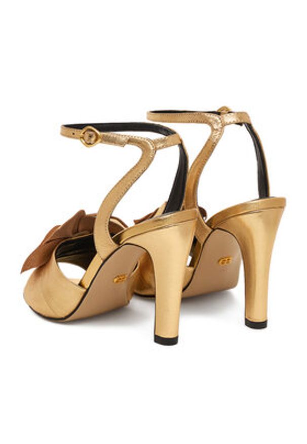 Gino Rossi - GINO ROSSI Sandały CEO-ROSE-LT2158-2 Złoty. Kolor: złoty. Materiał: skóra