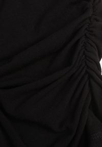 Renee - Czarna Marszczona Bluzka z Wiskozą i Bawełną Trihal. Okazja: na co dzień. Kolor: czarny. Materiał: wiskoza, bawełna. Styl: casual #3