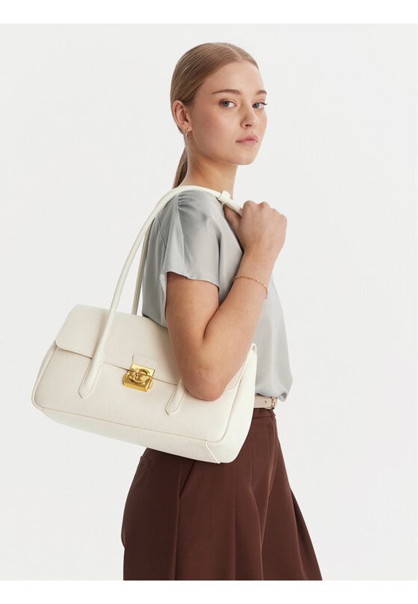 Coccinelle Torebka U4K Coccinelle C-Me Lock E1 U4K 12 03 01 Écru. Materiał: skórzane