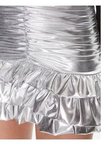 Kontatto Spódnica mini MR1045 Srebrny Regular Fit. Kolor: srebrny. Materiał: syntetyk #6