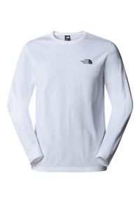 Bluza turystyczna męska The North Face M L/S Simple Dome Tee. Kolor: biały. Długość rękawa: długi rękaw. Długość: długie