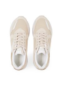 TOMMY HILFIGER - Tommy Hilfiger Sneakersy Elevated Feminine Runner FW0FW07594 Beżowy. Kolor: beżowy #3