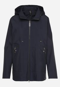 Born2be - Granatowa Kurtka Typu Wiatrówka z Odpinanym Kapturem Ndivoria. Okazja: na co dzień, na spacer. Kolor: niebieski. Materiał: jeans. Styl: casual, sportowy #7