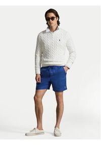 Polo Ralph Lauren Szorty materiałowe 710P08205502 Niebieski Regular Fit. Kolor: niebieski. Materiał: len #3