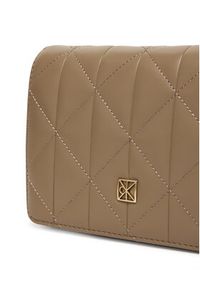 Calvin Klein Torebka Quilted Mini Chain Bag LV04F3321G Beżowy. Kolor: beżowy. Materiał: skórzane #6
