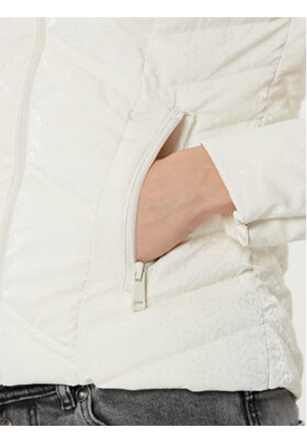 Guess Kurtka puchowa W5RL00 WGV30 Écru Regular Fit. Materiał: syntetyk
