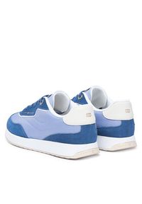TOMMY HILFIGER - Tommy Hilfiger Sneakersy Th Retro Runner Mix FW0FW09410 Niebieski. Kolor: niebieski. Materiał: materiał #5