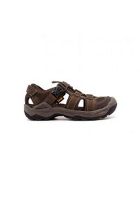 Teva - Sandały męski Omnium 2 Leather - brąz. Kolor: brązowy. Sezon: lato. Sport: turystyka piesza