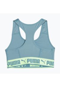 Stanik fitness cardio PUMA Mid Impact Puma Strong. Kolor: niebieski. Sport: fitness