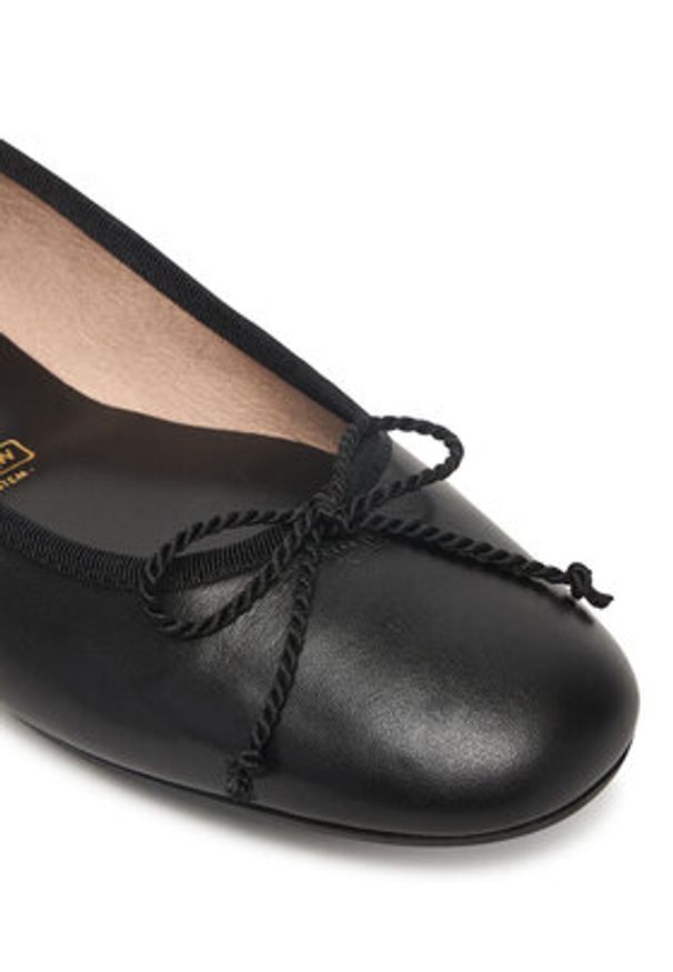 Hispanitas Baleriny HV263465 Czarny. Kolor: czarny. Materiał: skóra