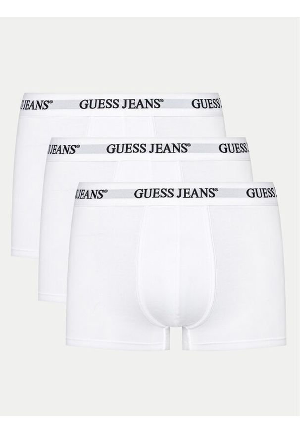 Guess Jeans Komplet 3 par bokserek M4BZ48 K6YW1 Biały. Kolor: biały. Materiał: bawełna
