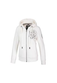 PITBULL - Bluza damska Pitbull rozpinana z kapturem Sherpa Ruffina. Typ kołnierza: kaptur. Kolor: biały. Sezon: zima