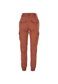Urban Classics - Spodnie Cargo Damskie Z Wysokimi Stanami. Stan: podwyższony. Kolor: żółty, pomarańczowy, wielokolorowy