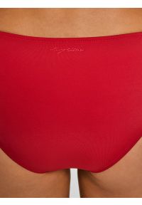 Big-Star - Dół od kostiumu kąpielowego czerwony Morrasa 603. Kolor: czerwony. Materiał: materiał. Wzór: nadruk #6