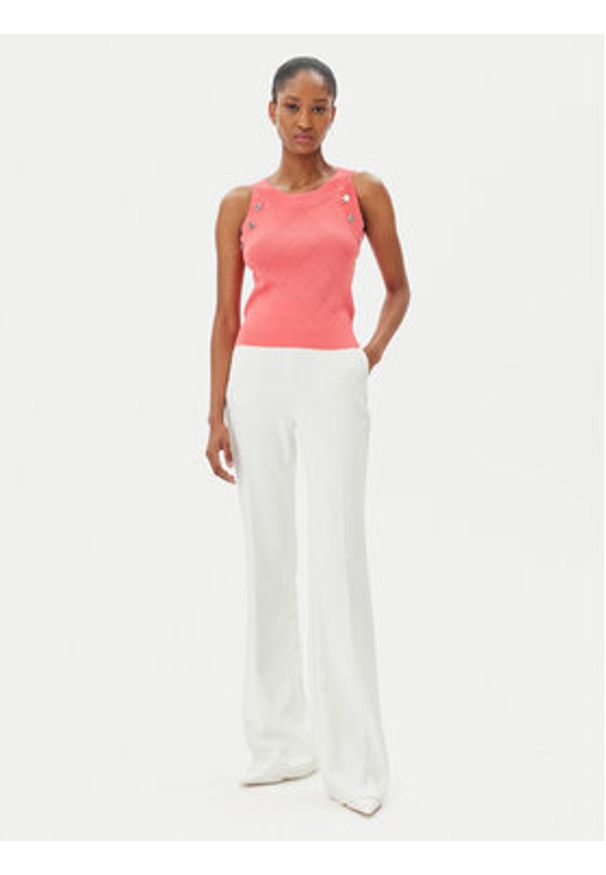 Artigli Sweter ACMA001879 219 Koralowy Regular Fit. Kolor: pomarańczowy. Materiał: wiskoza