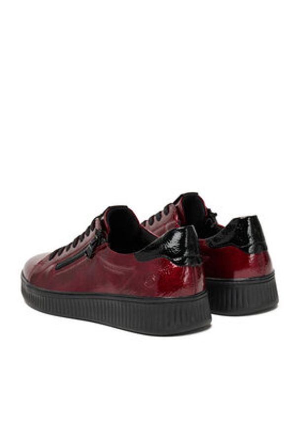 Remonte Sneakersy D2E01-33 Bordowy. Kolor: czerwony. Materiał: syntetyk, materiał
