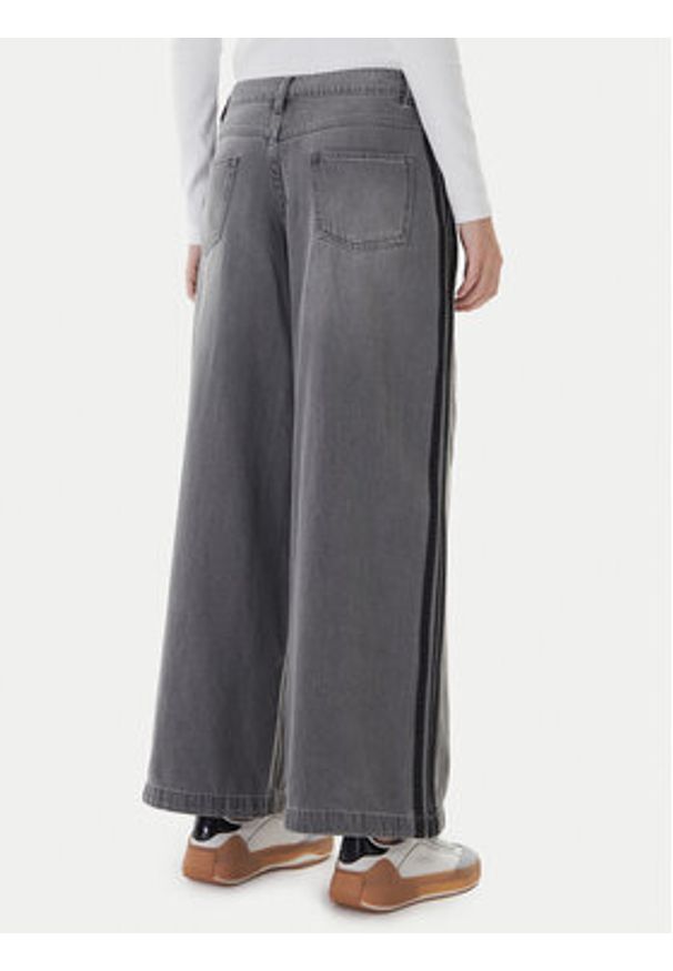 Adidas - adidas Jeansy adicolor Denim Adilenium JV7455 Szary Wide Leg. Kolor: szary