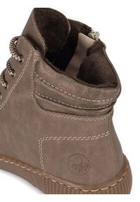 Rieker Trzewiki Z6630-24 Brązowy. Kolor: brązowy. Materiał: materiał #7