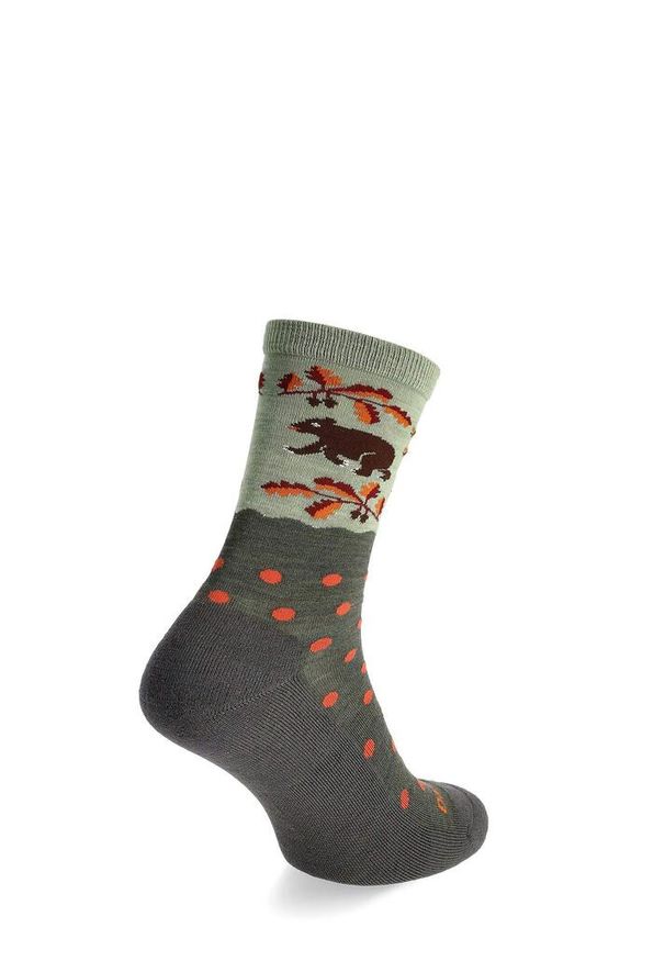 DARN TOUGH - Skarpety merino damskie Darn Tough Wild Life Crew Lightweight with Cushion. Kolor: zielony