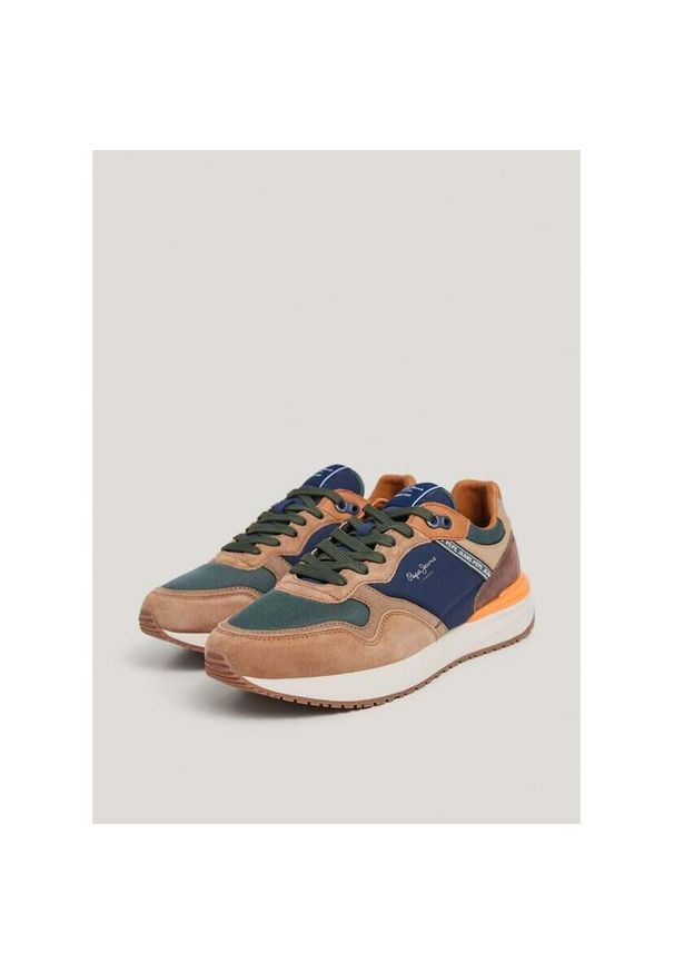 Sneakersy Pepe Jeans Buster Pro. Kolor: wielokolorowy, brązowy, pomarańczowy