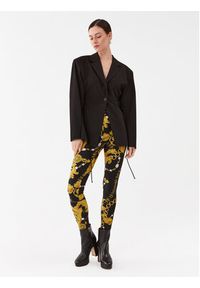 Versace Jeans Couture Legginsy 75HAC101 Czarny Slim Fit. Kolor: czarny. Materiał: syntetyk