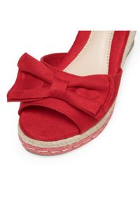 DeeZee Espadryle WYL2710-02 Czerwony. Kolor: czerwony. Materiał: materiał #3