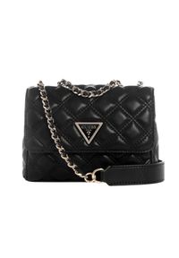 Guess - GUESS Czarna torebka damska Giully II Mini. Kolor: czarny. Materiał: skórzane. Styl: elegancki. Rodzaj torebki: na ramię #5