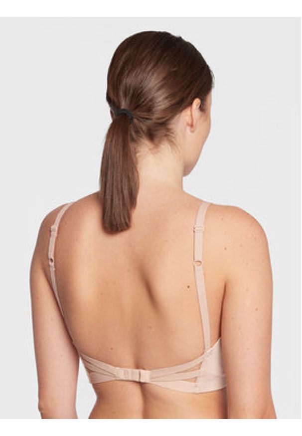 Wonderbra Biustonosz push-up WB000BHM Beżowy. Kolor: beżowy. Materiał: syntetyk. Rodzaj stanika: push-up