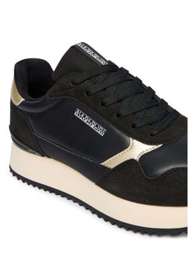 Napapijri Sneakersy Astra NP0A892V Czarny. Kolor: czarny. Materiał: zamsz, skóra