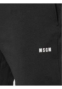 MSGM Spodnie dresowe 2940MP61 207599 Czarny Regular Fit. Kolor: czarny. Materiał: dresówka #5