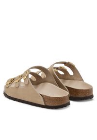 Birkenstock Klapki Florida Fresh 1029480 Beżowy. Kolor: beżowy. Materiał: skóra, nubuk
