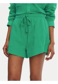 Seafolly Szorty materiałowe Crinkle 55429-SH Zielony Regular Fit. Kolor: zielony. Materiał: bawełna #5