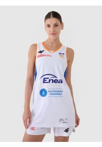 4f - 4F Koszulka meczowa replika domowa z sezonu 2024/25 damska 4F x Enea AZS Poznań - multikolor XXL. Typ kołnierza: dekolt w serek. Kolor: wielokolorowy. Materiał: dzianina, włókno, materiał, syntetyk. Wzór: aplikacja, gładki, nadruk, ze splotem. Sport: koszykówka, fitness