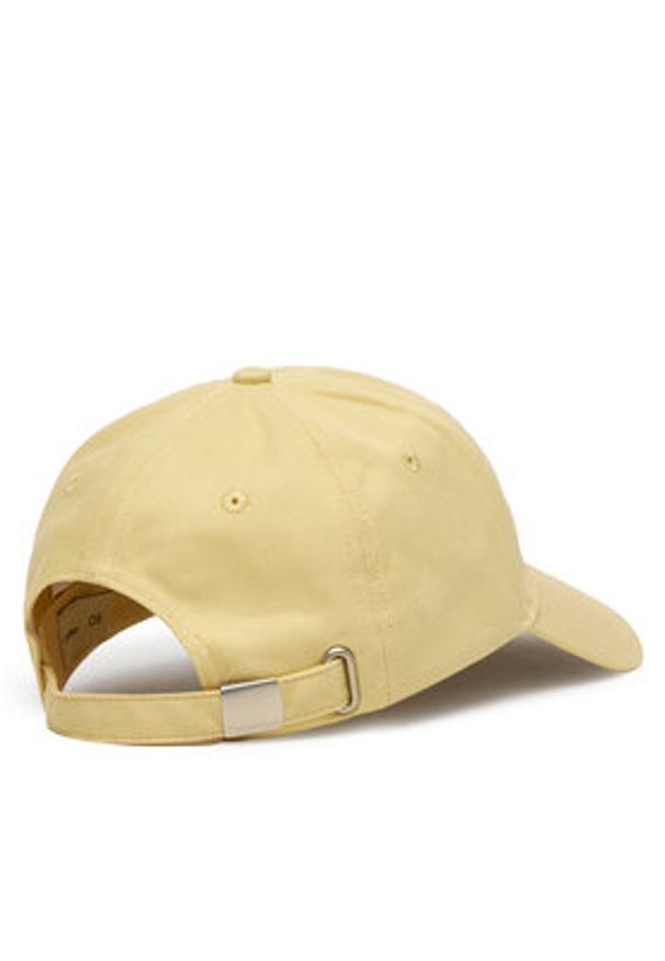Calvin Klein Czapka z daszkiem Monogram Embroidery Baseball Cap LV04K5024G Żółty. Kolor: żółty. Materiał: bawełna
