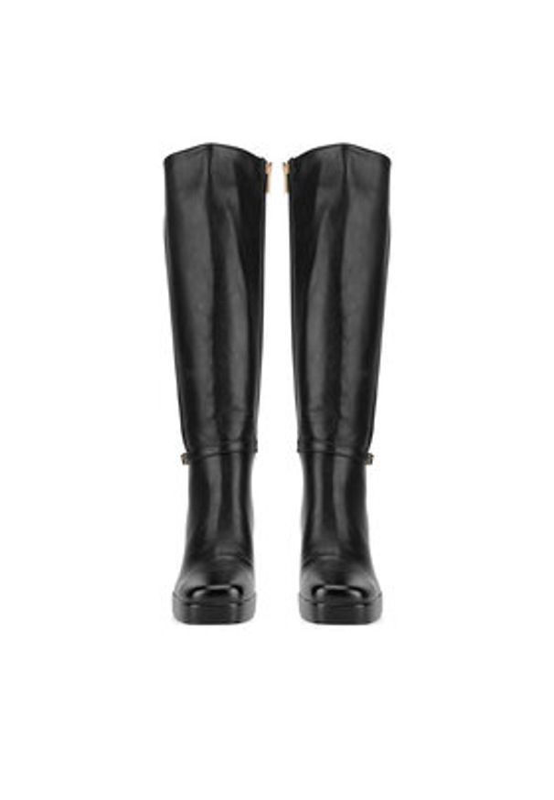 Jenny Fairy Kozaki HY7617-2 Czarny. Kolor: czarny. Materiał: materiał