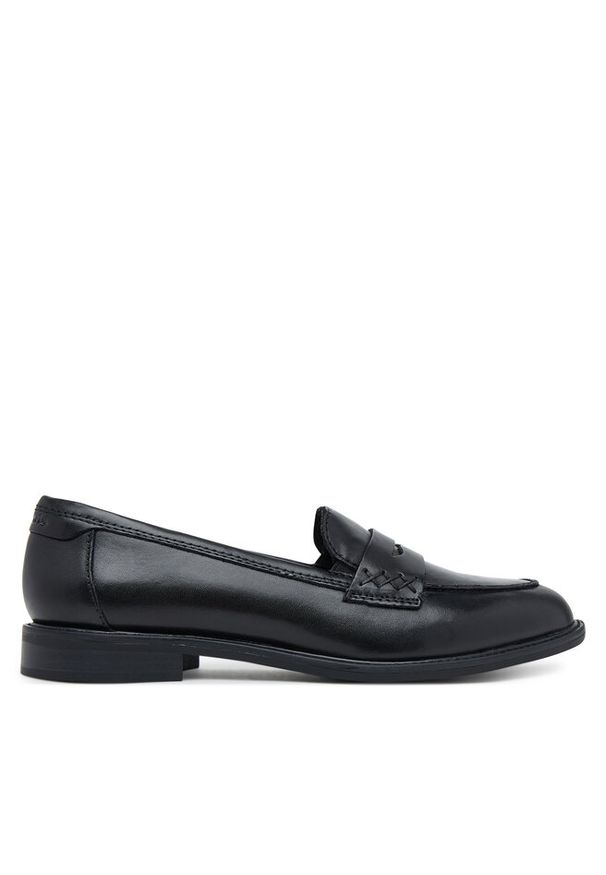 Loafersy Tamaris. Kolor: czarny