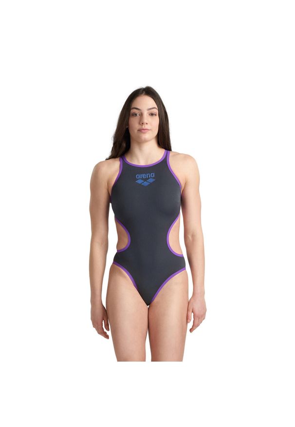 Strój kąpielowy dla kobiet Arena One Biglogo. Kolor: szary