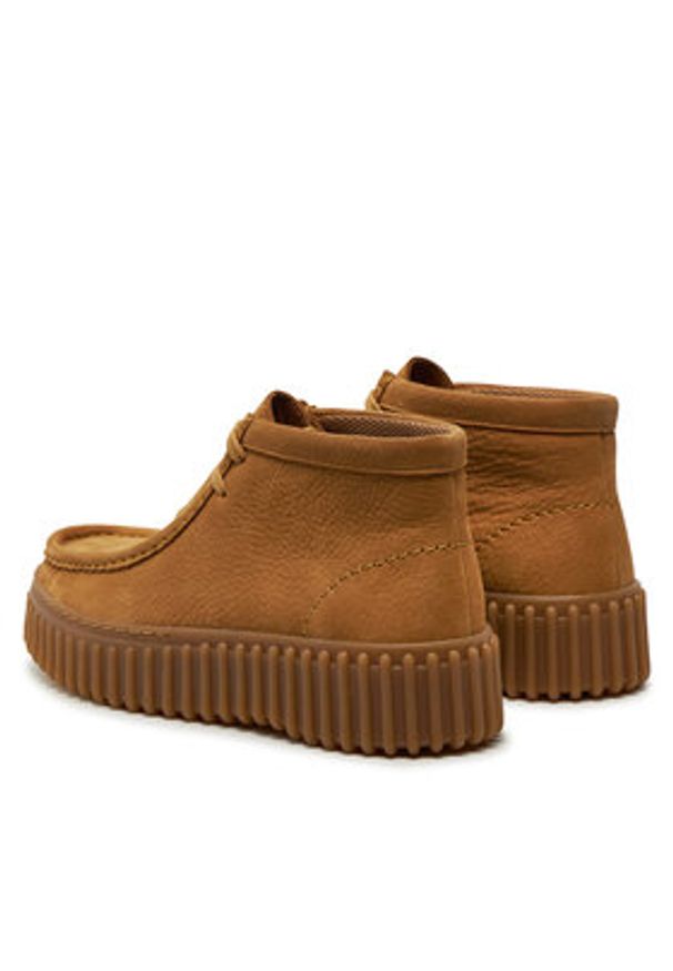 Clarks Trzewiki Torhill Moss 26179359 Brązowy. Kolor: brązowy. Materiał: nubuk, skóra