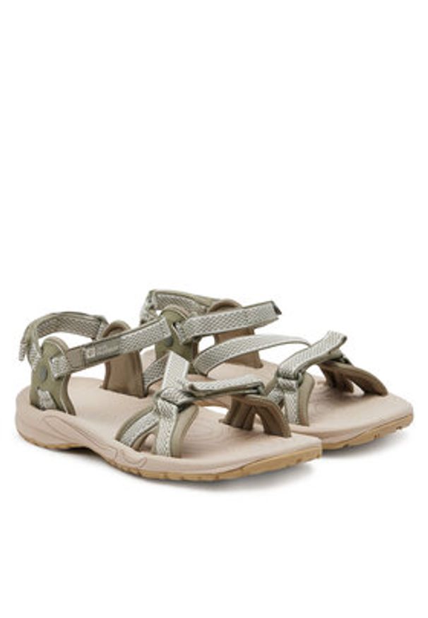 Jack Wolfskin Sandały Lakewood Ride Sandal M 4019041 Beżowy. Kolor: beżowy. Materiał: materiał