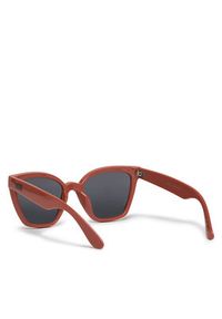 Vans Okulary przeciwsłoneczne Hip Cat Sunglasses VN000HEDEHC1 Czerwony. Kolor: czerwony