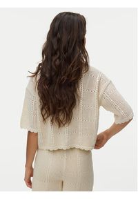 Vero Moda Kardigan Esmey 10350991 Kremowy Regular Fit. Kolor: kremowy. Materiał: syntetyk #2