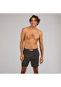Spodenki surfingowe męskie Decathlon 100 18". Kolor: wielokolorowy, brązowy, zielony. Materiał: poliester, materiał. Długość: długie. Styl: sportowy